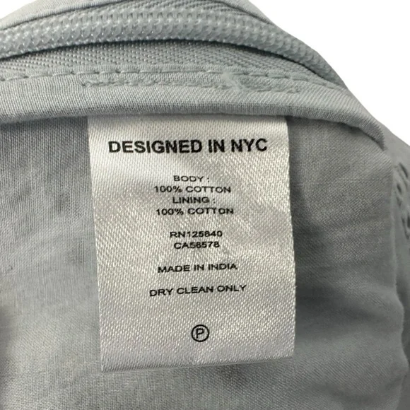 INTERMIX Womens Malia Scalloped Eyelet Shorts Size 2 Blue Lined High Rise - Picture 10 of 12